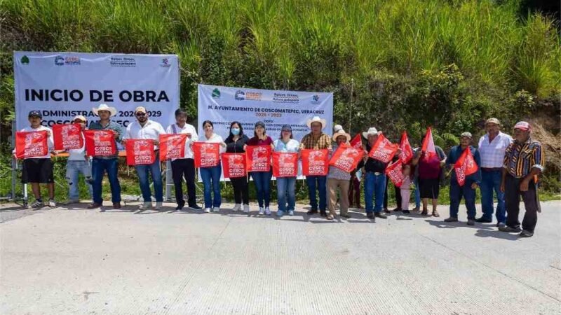 ALCALDE DE COSCO PONE EN MARCHA OBRA EN MAQUILIXHUATLA