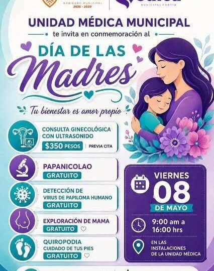 PROMUEVEN JORNADA DE SALUD PARA LAS MADRES FORTINENSES