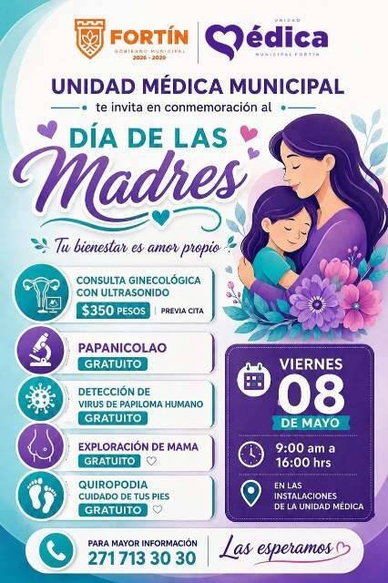 PROMUEVEN JORNADA DE SALUD PARA LAS MADRES FORTINENSES