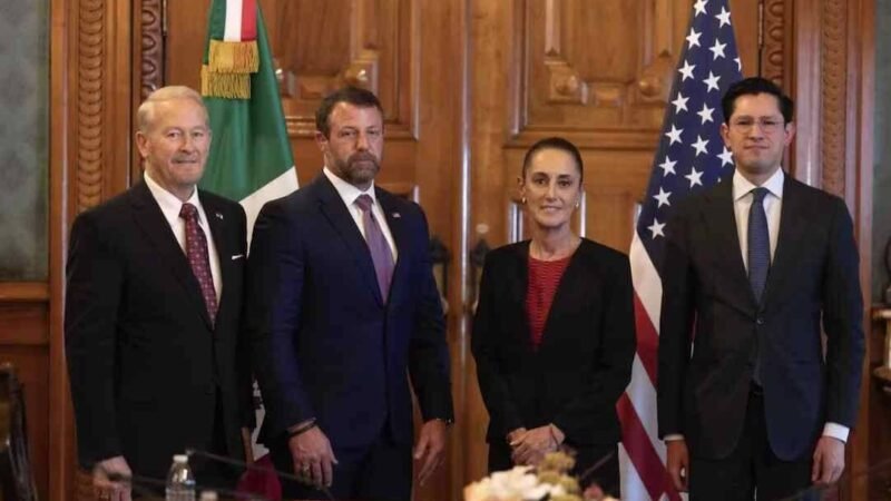 SHEINBAUM Y EL SECRETARIO DE SEGURIDAD DE EU ACUERDAN COLABORACIÓN BILATERAL