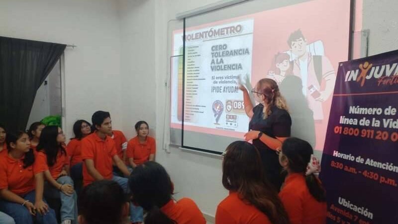 REALIZAN JORNADA ESCOLAR CONTRA LA VIOLENCIA