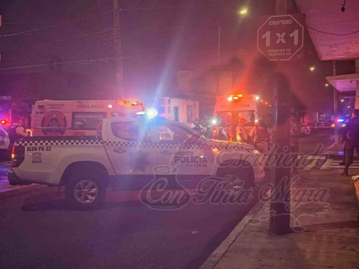 VIOLENTO ASALTO DEJA DOS HERIDOS POR ARMA DE FUEGO