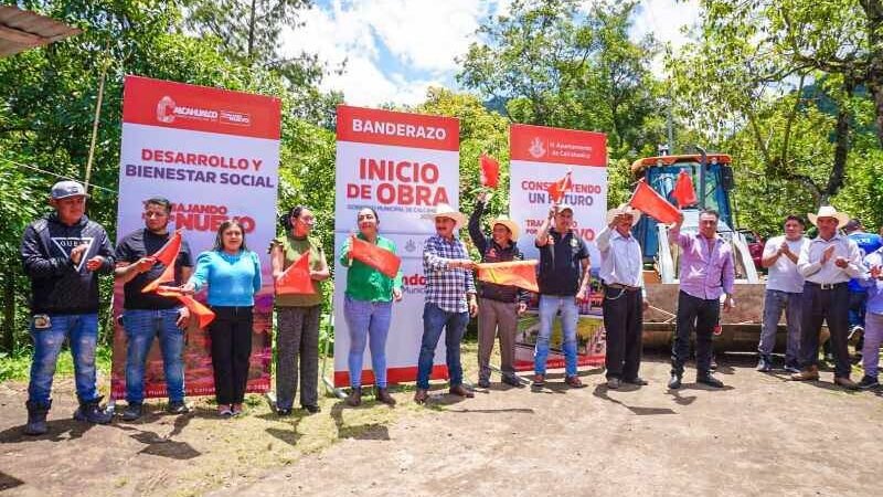 ISRAEL SANDOVAL PONE EN MARCHA OBRA EN MAQUIXTLA