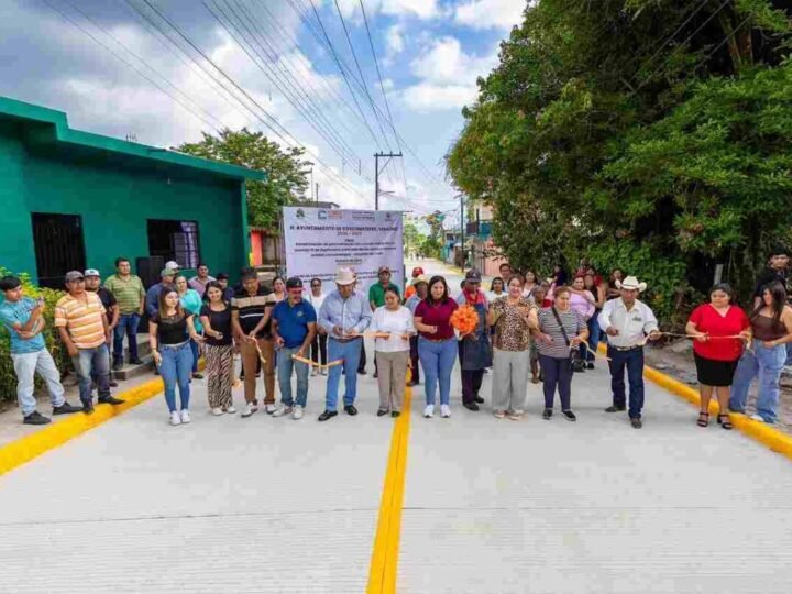 INAUGURA ALCALDE DE COSCO PAVIMENTACIÓN EN LÁZARO CÁRDENAS