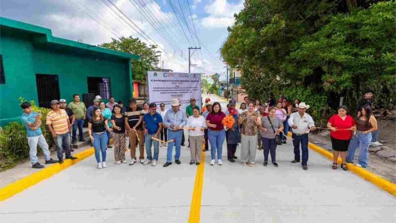 INAUGURA ALCALDE DE COSCO PAVIMENTACIÓN EN LÁZARO CÁRDENAS