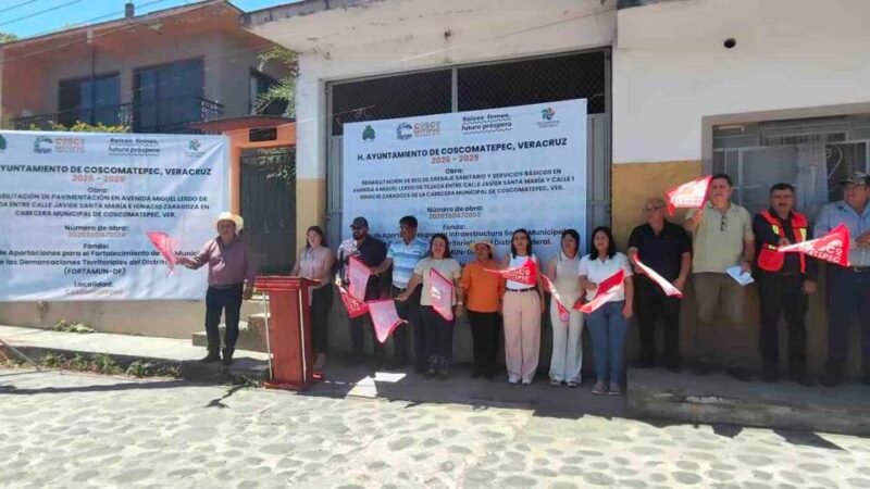INICIA REHABILITACIÓN DE AVENIDA MIGUEL LERDO DE COSCOMATEPEC