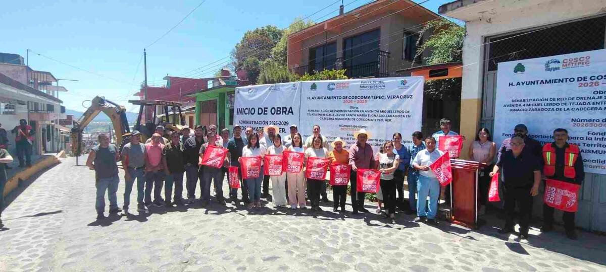 INICIA REHABILITACIÓN DE AVENIDA MIGUEL LERDO DE COSCOMATEPEC