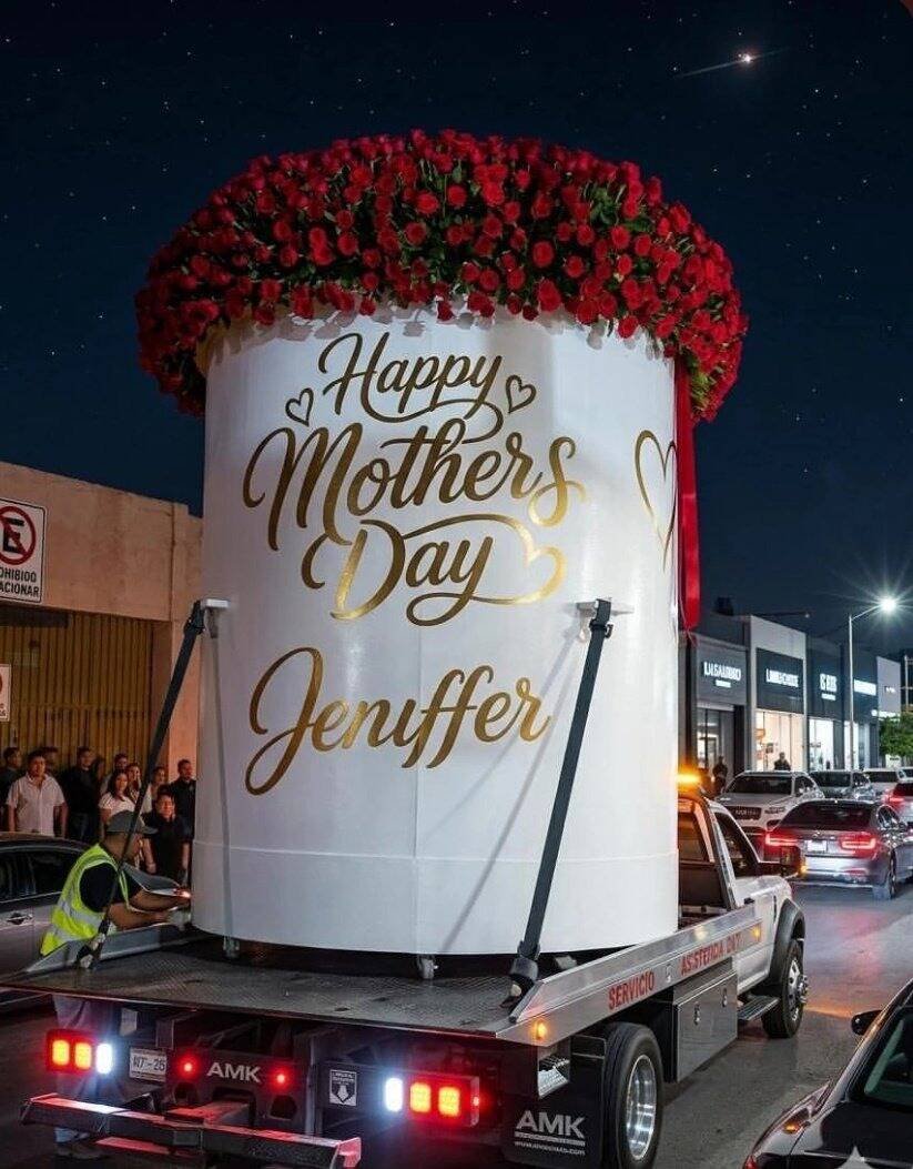 RECIBE ENORME RAMO DE 4 MIL FLORES EL DÍA DE LA MADRE