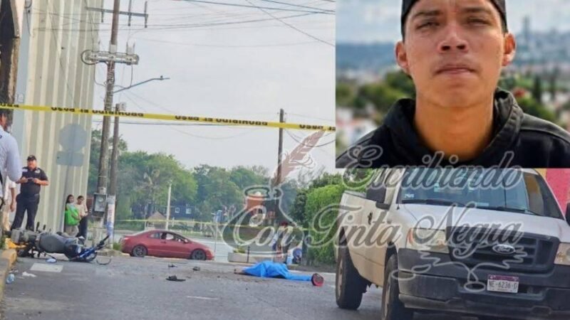 MOTOCICLISTA PIERDE LA VIDA EN CHOQUE