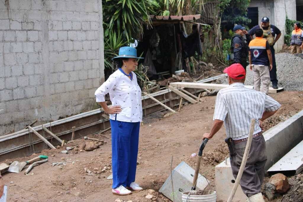 SUPERVISA ALCALDESA AVANCE DE OBRA EN SAN JOSÉ NERIA
