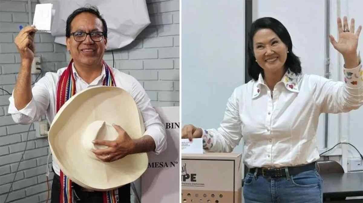 SÁNCHEZ Y FUJIMORI PELEAN VOTO A VOTO LA PRESIDENCIA PERÚ
