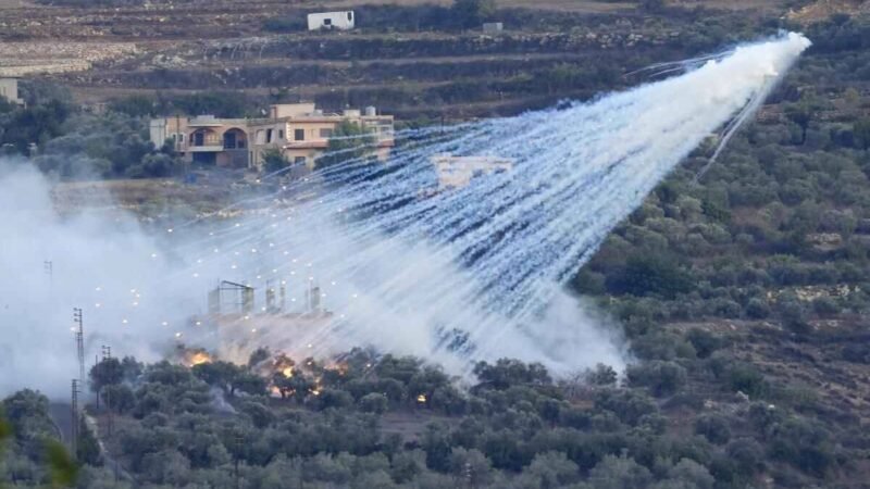 ISRAEL USA FÓSFORO BLANCO EN ZONAS POBLADAS DE LÍBANO