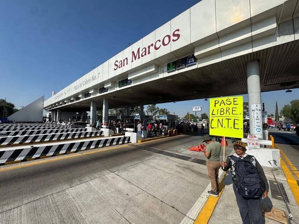 CNTE PREVÉ ESTE LUNES ABRIR CASETAS EN CIUDAD DE MÉXICO
