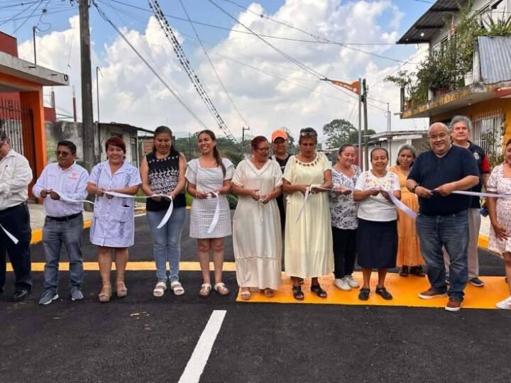 INAUGURA ALCALDE DE FORTÍN PRIMERA OBRA DE SU ADMINISTRACIÓN 