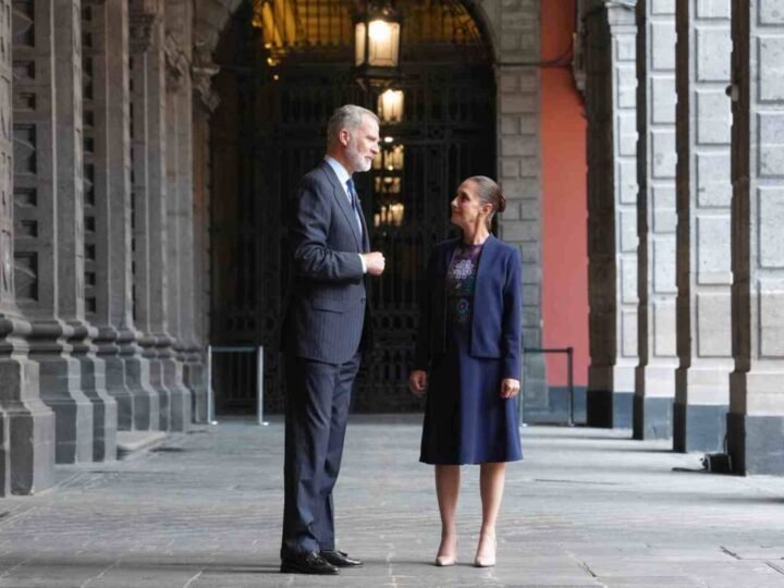 CLAUDIA SHEINBAUM SE REÚNE CON EL REY FELIPE VI DE ESPAÑA