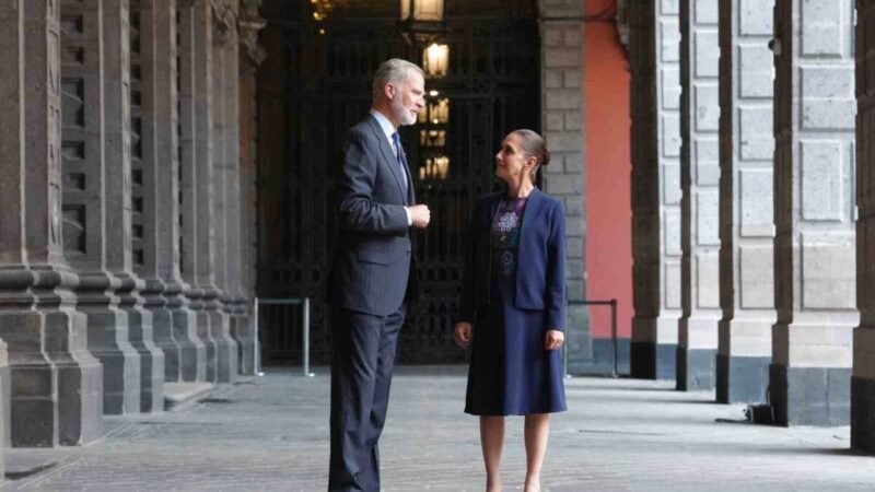 CLAUDIA SHEINBAUM SE REÚNE CON EL REY FELIPE VI DE ESPAÑA