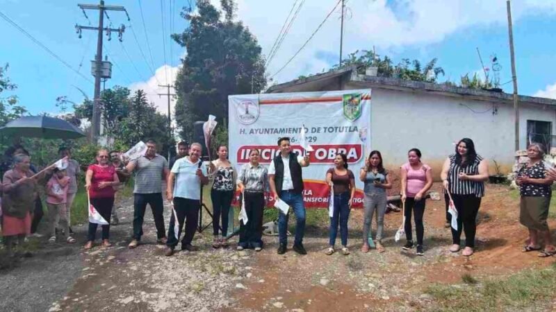 ALCALDE DE TOTUTLA ARRANCA CON OBRAS EN LA CABECERA MUNICIPAL
