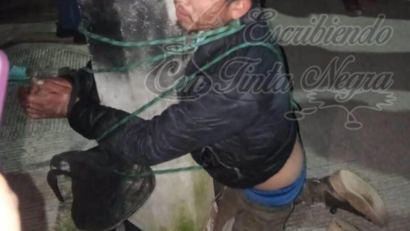 CAPTURAN A LADRÓN EN COSCOMATEPEC; CASI LO LINCHAN