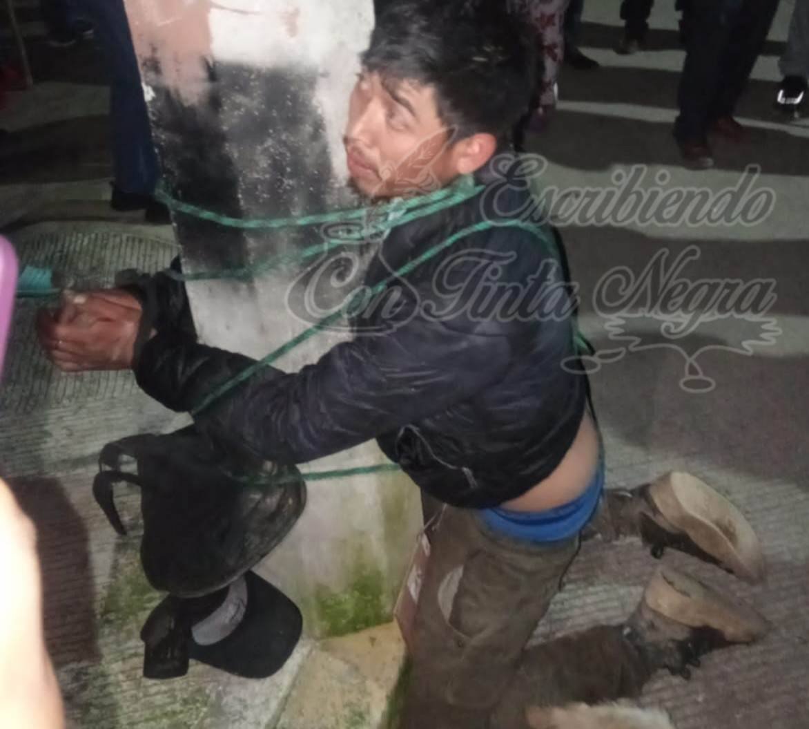 CAPTURAN A LADRÓN EN COSCOMATEPEC; CASI LO LINCHAN