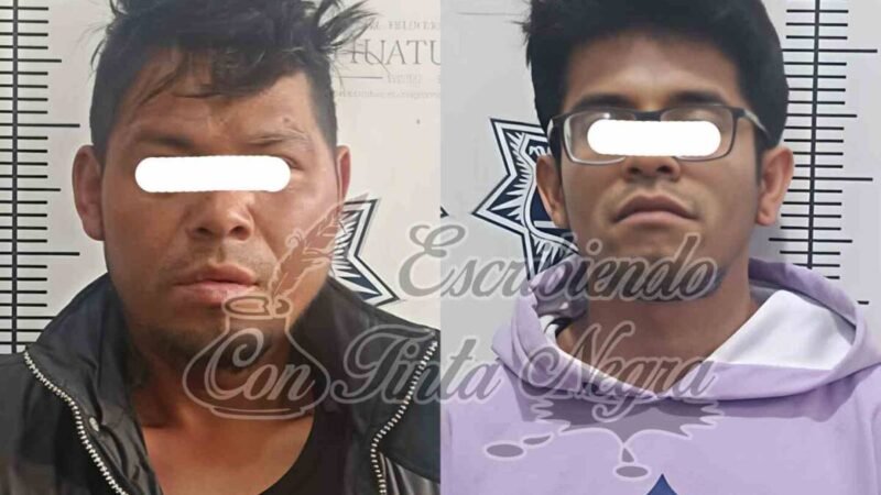 LOS DETIENEN CON DROGA; SE VAN A LA TOMA