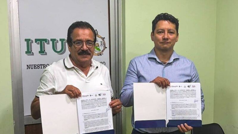 AYUNTAMIENTO DE TOTUTLA FIRMA CONVENIO CON TECNOLÓGICO DE ÚRSULO GALVÁN