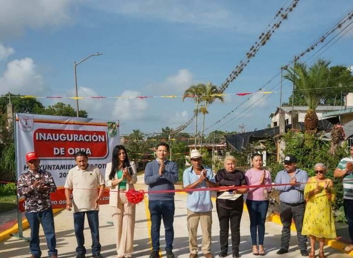 INAUGURA UBALDO PÉREZ OBRA EN MATA DE INDIO
