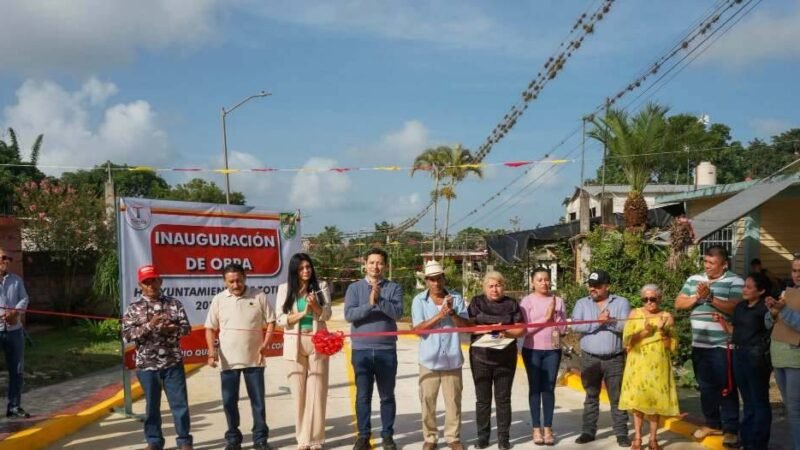 INAUGURA UBALDO PÉREZ OBRA EN MATA DE INDIO