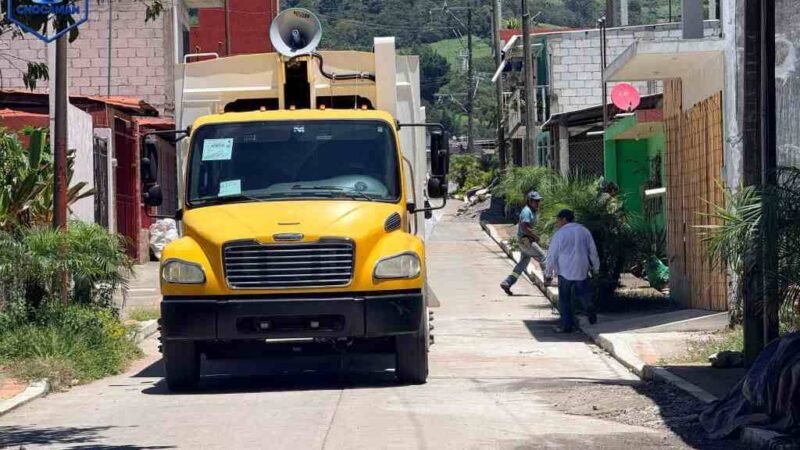 FORTALECEN SERVICIO DE LIMPIA PÚBLICA EN CHOCAMÁN