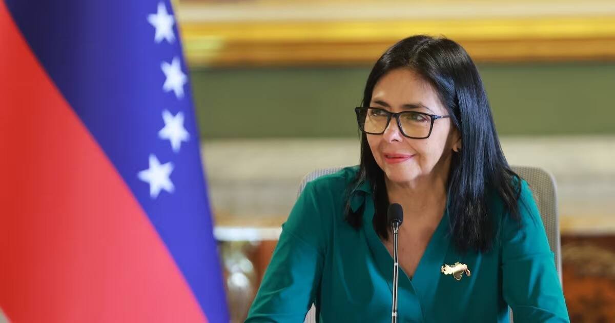 DELCY RODRÍGUEZ ANUNCIA PLAN DE RECUPERACIÓN; INSISTE EN QUE EU QUITE LAS SANCIONES A VENEZUELA