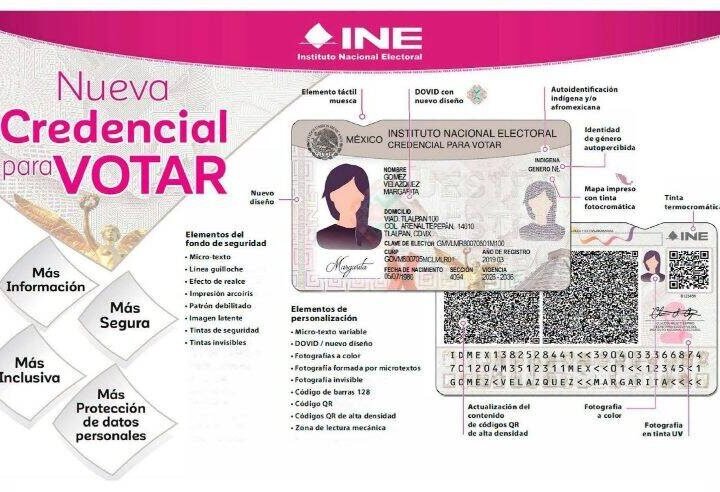 PRESENTA INE NUEVO MODELO DE CREDENCIAL DE ELECTOR