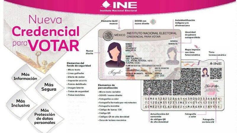 PRESENTA INE NUEVO MODELO DE CREDENCIAL DE ELECTOR