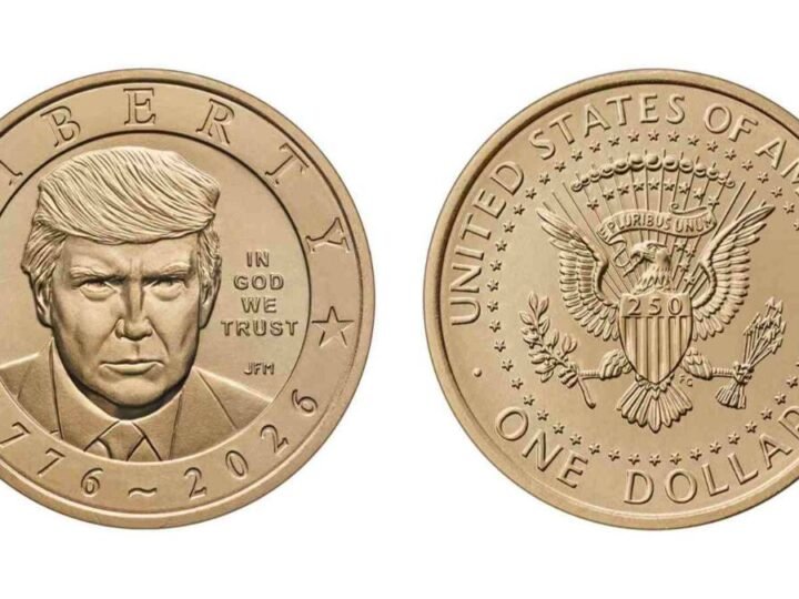 PRESENTAN MONEDA DE UN DÓLAR CON EL ROSTRO DE DONALD TRUMP