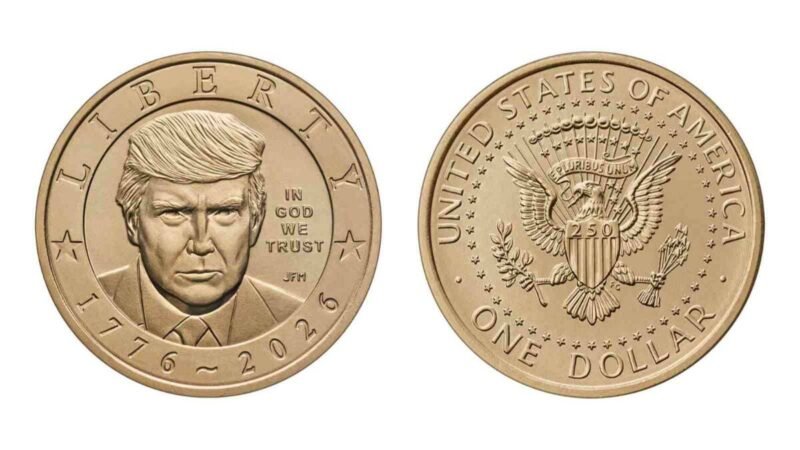 PRESENTAN MONEDA DE UN DÓLAR CON EL ROSTRO DE DONALD TRUMP