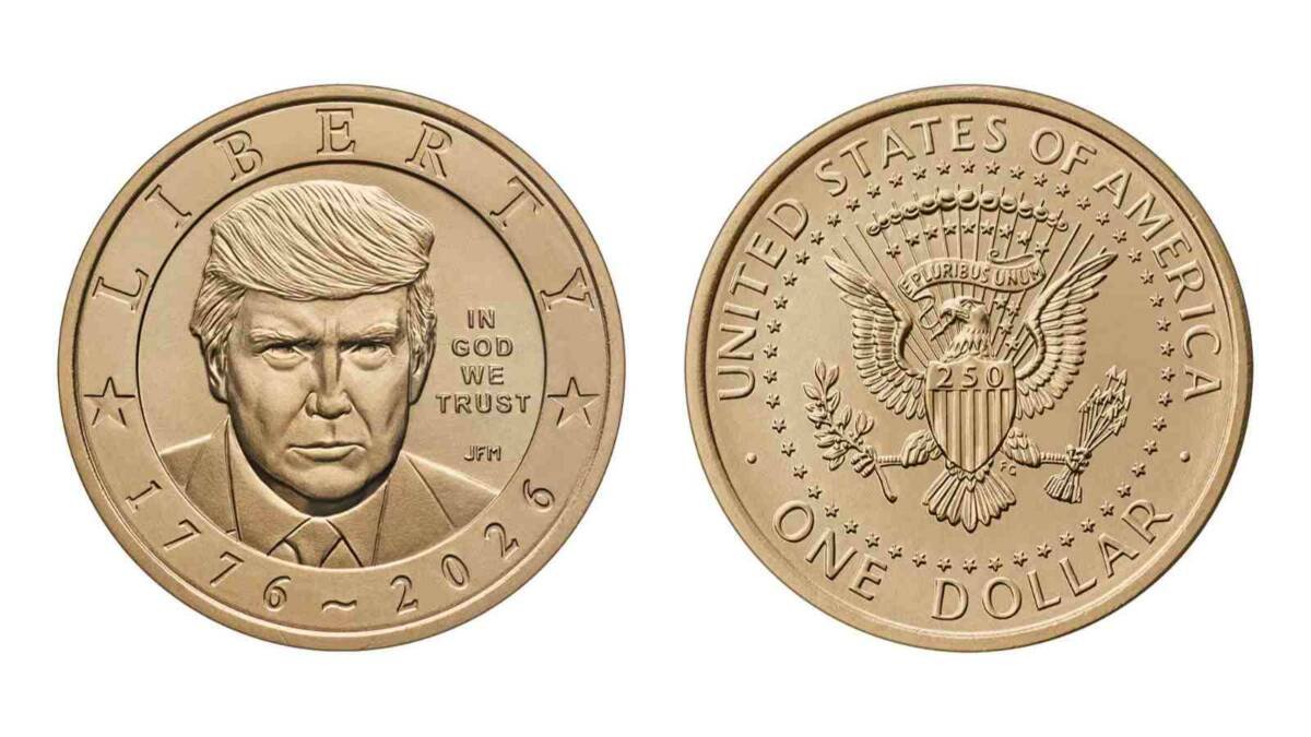 PRESENTAN MONEDA DE UN DÓLAR CON EL ROSTRO DE DONALD TRUMP
