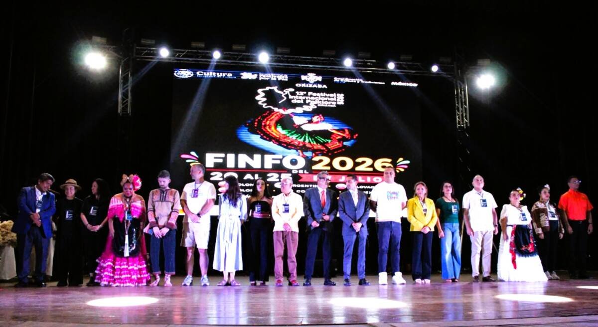 INAUGURAN EL 12° FESTIVAL INTERNACIONAL DEL FOLKLORE ORIZABA 2026