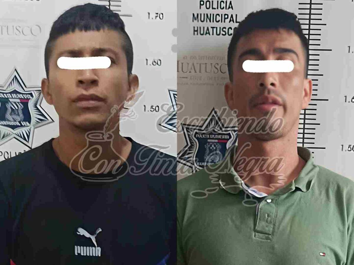 DETIENEN A DOS CON DROGA EN HUATUSCO; LOS ENVÍAN A LA TOMA