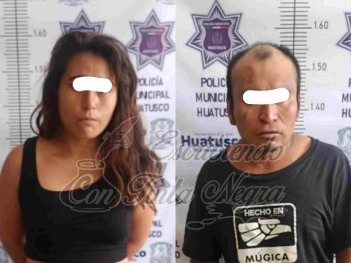 CAE PAREJA DE PRESUNTOS LADRONES DE HUATUSCO