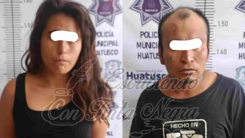CAE PAREJA DE PRESUNTOS LADRONES DE HUATUSCO