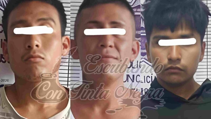 CAPTURAN A TRES, ACUSADOS DE MÚLTIPLES ROBOS EN HUATUSCO