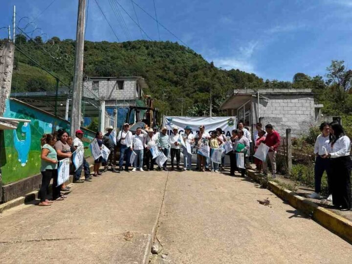 ALCALDESA DE CHOCAMÁN DA BANDERAZO DE OBRA EN TETLA