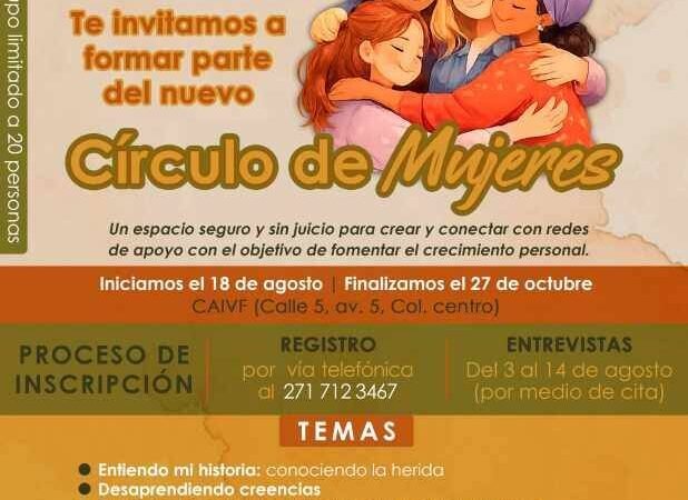 DIF CÓRDOBA ABRE NUEVO CÍRCULO DE MUJERES PARA VÍCTIMAS DE VIOLENCIA FAMILIAR