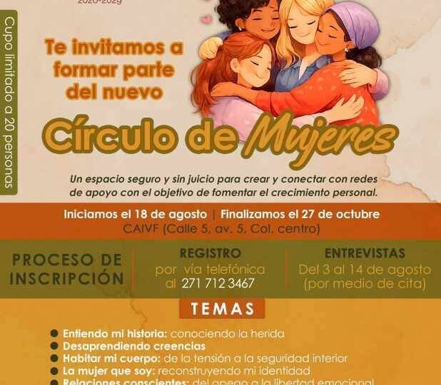 DIF CÓRDOBA ABRE NUEVO CÍRCULO DE MUJERES PARA VÍCTIMAS DE VIOLENCIA FAMILIAR