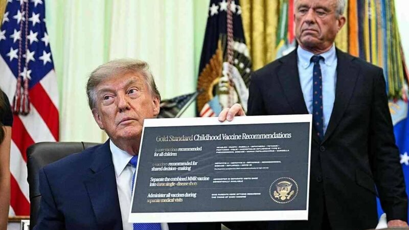 TRUMP FIRMA UN DECRETO PARA REDUCIR A 11 LAS VACUNAS RECOMENDADAS PARA LA INFANCIA