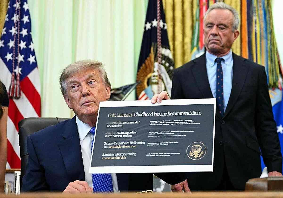 TRUMP FIRMA UN DECRETO PARA REDUCIR A 11 LAS VACUNAS RECOMENDADAS PARA LA INFANCIA