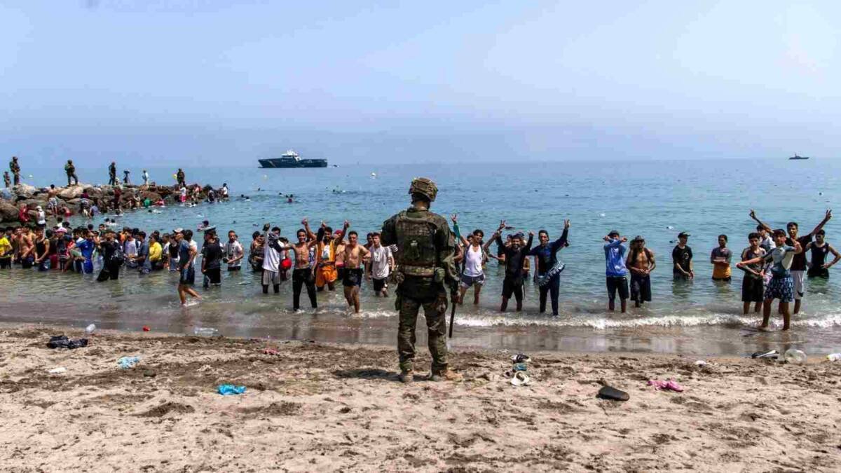 MARRUECOS FRENA NUEVO INTENTO DE ENTRADA MASIVA A CEUTA