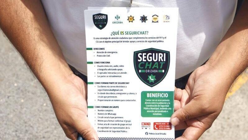 SEGURICHAT FORTALECE LA SEGURIDAD EN LA UNIDAD SAN JOSÉ EN ORIZABA