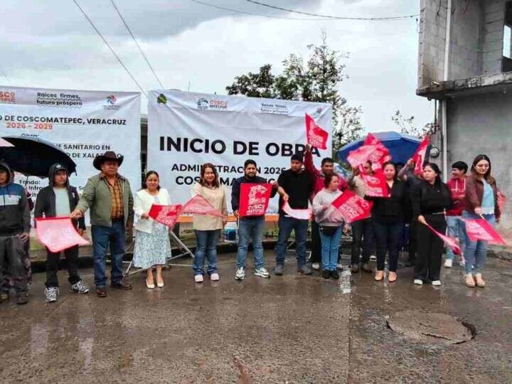 ALCALDE DE COSCOMATEPEC PONE EN MARCHA OBRA DE DRENAJE EN XALATLACO