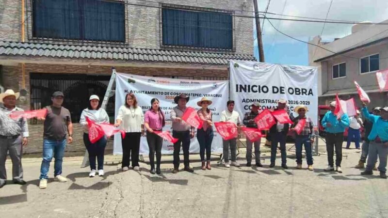 ARMANDO REYES MUÑOZ PONE EN MARCHA OBRA EN XOCOTLA