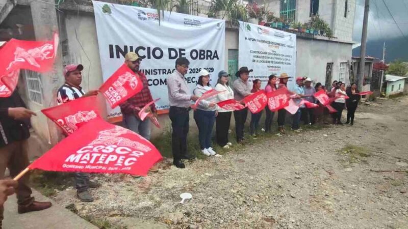 DAN BANDERAZO DE OBRA EN CUAHUTEPEC LA QUINA