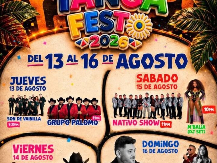 PRESENTAN CARTELERA OFICIAL DEL AFRO-YANGA FEST 2026; DEL 13 AL 16 DE AGOSTO